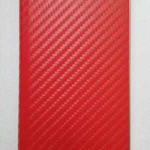 R2Invest Kožené pouzdro CARBON pro Huawei P20 lite - červené