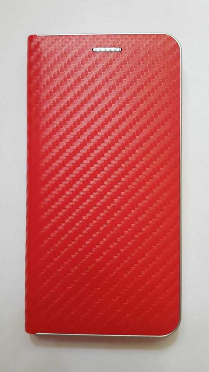 R2Invest Kožené pouzdro CARBON pro Samsung Galaxy J6+ J610 - červené 1 R2Invest Kožené pouzdro CARBON pro Samsung Galaxy J6+ J610 - červené
