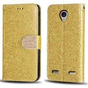 TWONEDAY Kožené pouzdro LUXURY pro ZTE Blade A520 - zlaté