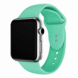 eses Silikonový řemínek 42mm/44mm S/M/L mátový pro Apple Watch