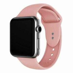 eses Silikonový řemínek 42mm/44mm S/M/L růžový pro Apple Watch