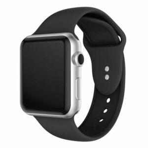 eses Silikonový řemínek 42mm/44mm S/M/L černý pro Apple Watch