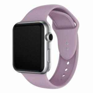 eses Silikonový řemínek 42mm/44mm S/M/L fialový pro Apple Watch