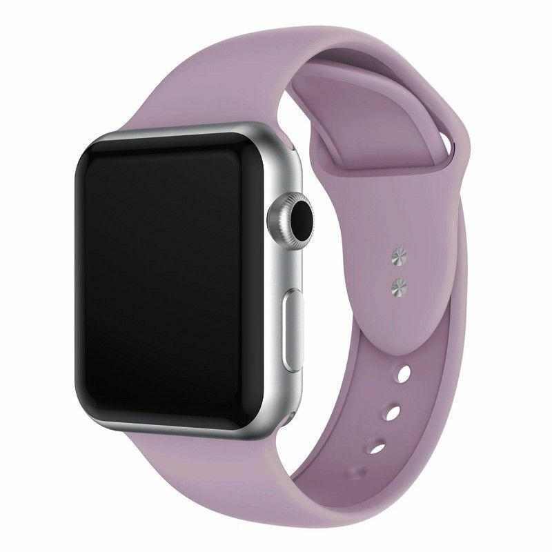 eses Silikonový řemínek 42mm/44mm S/M/L fialový pro Apple Watch 1 eses Silikonový řemínek 42mm/44mm S/M/L fialový pro Apple Watch
