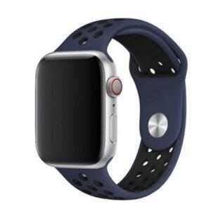 eses Sportovní řemínek 42mm/44mm modro/černý pro Apple Watch