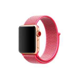 eses Nylonový řemínek 42mm/44mm růžový pro Apple Watch