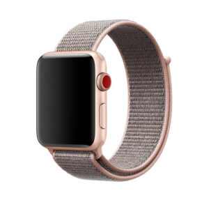 eses Nylonový řemínek 42mm/44mm světle růžový pro Apple Watch