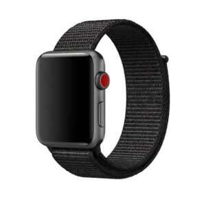 eses Nylonový řemínek 38mm/40mm černý pro Apple Watch