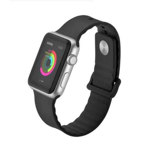 eses Silikonový vlnitý řemínek 38mm/40mm černý pro Apple Watch 1 eses Silikonový vlnitý řemínek 38mm/40mm černý pro Apple Watch
