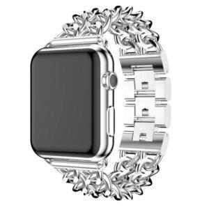 eses Kovový řetízkový řemínek 38mm/40mm stříbrný pro Apple Watch