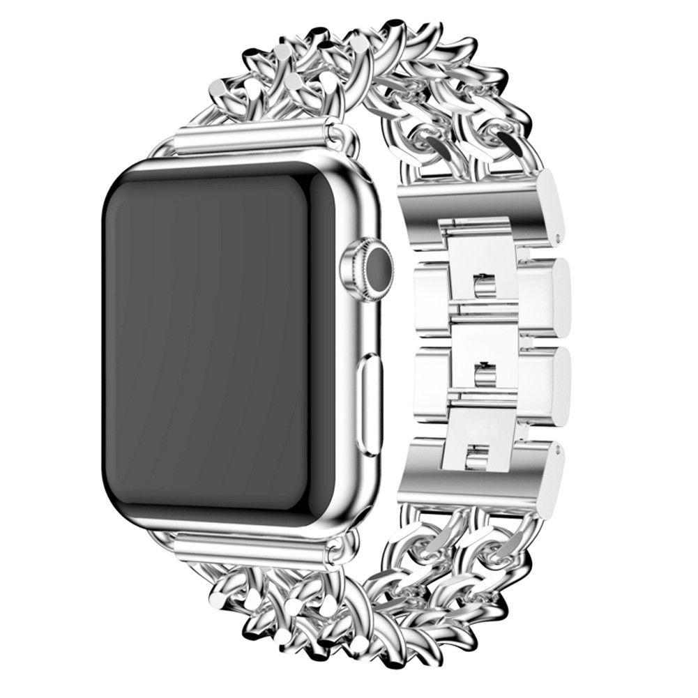 eses Kovový řetízkový řemínek 42mm/44mm stříbrný pro Apple Watch 1 eses Kovový řetízkový řemínek 42mm/44mm stříbrný pro Apple Watch