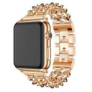 eses Kovový řetízkový řemínek 38mm/40mm růžový pro Apple Watch