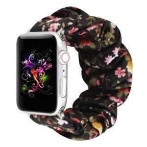 eses Elastický řemínek 42mm/44mm květovaný pro Apple Watch