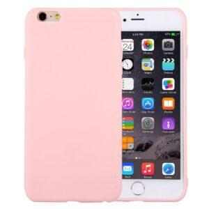 Matný silikonový kryt na iPhone 6/ 6S - růžová