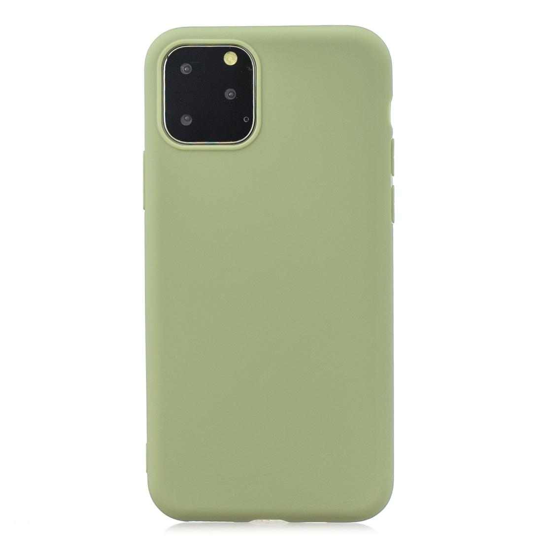 Matný silikonový obal na iPhone 11 Pro - hráškově zelená 1 Matný silikonový obal na iPhone 11 Pro - hráškově zelená