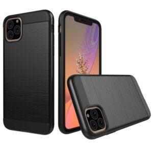 Odolný kryt na iPhone 11 Pro Max - černá broušená textura