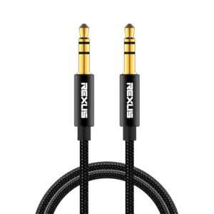 Odolný audio kabel Rexlis 3.5mm jack (5 m) - černá