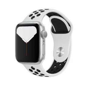 eses Silikonový řemínek 38mm/40mm S/M/L bílý/černý pro Apple Watch