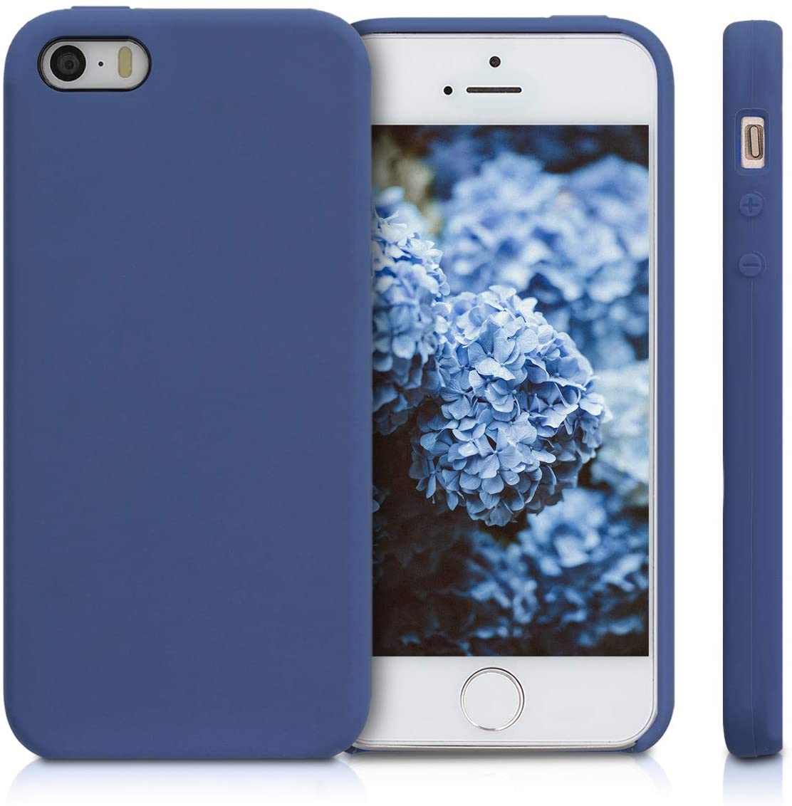 Silikonový kryt pro iPhone SE 2016/ 5/ 5S/ 5C - tmavě modrý 1 Silikonový kryt pro iPhone SE 2016/ 5/ 5S/ 5C - tmavě modrý