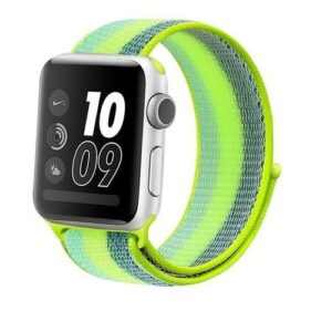 eses Nylonový řemínek 42mm/44mm neonové proužky pro Apple Watch