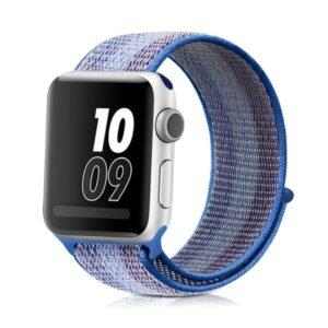 eses Nylonový řemínek 38mm/40mm modré proužky pro Apple Watch
