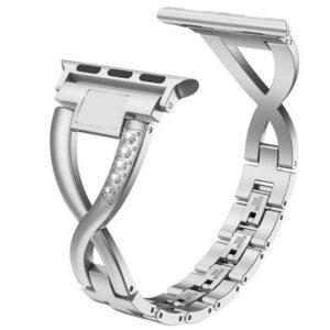 eses Kovový elegantní řemínek 38mm/40mm stříbrný pro Apple Watch