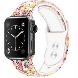 eses Silikonový řemínek 42mm/44mm vzory pro Apple Watch