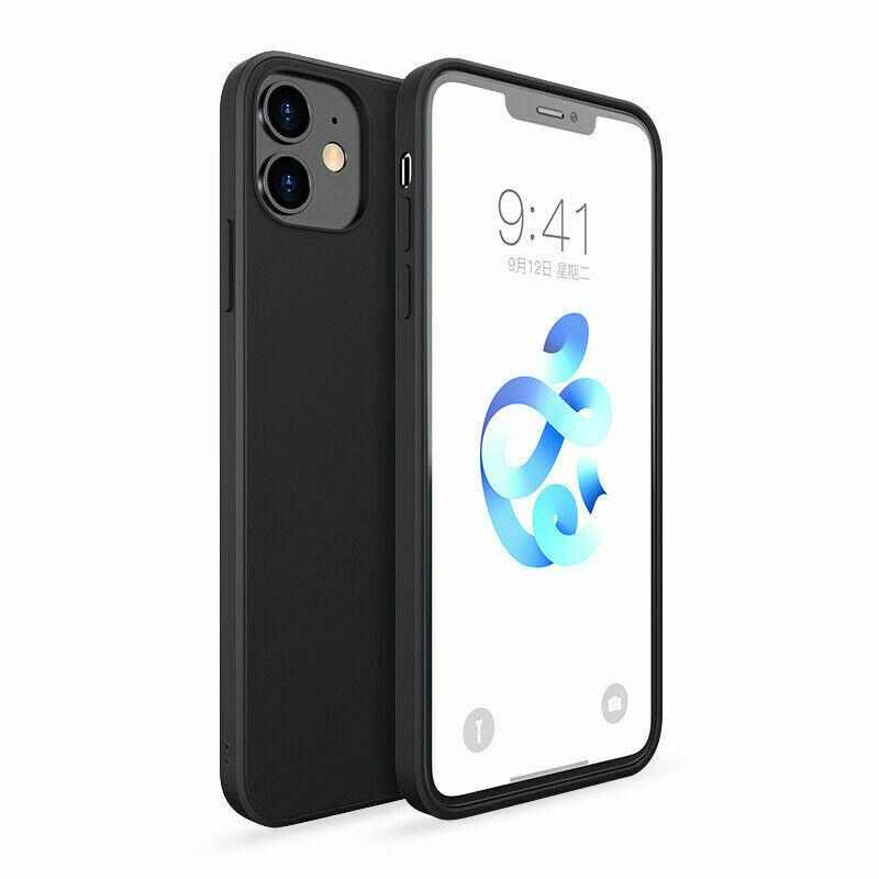 Silikonový kryt pro iPhone 12/ 12 Pro černý 1 Silikonový kryt pro iPhone 12/ 12 Pro černý