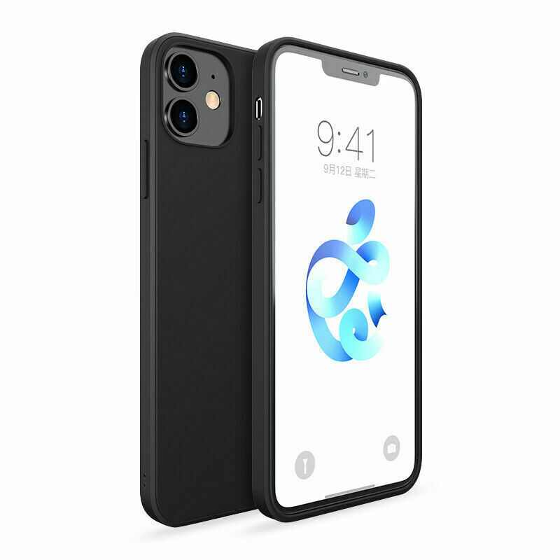 Silikonový kryt pro iPhone 12 Pro Max černý 1 Silikonový kryt pro iPhone 12 Pro Max černý