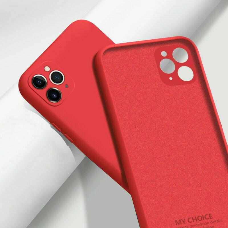 Silikonový kryt pro iPhone 11 Pro Max červený 1 Silikonový kryt pro iPhone 11 Pro Max červený