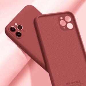 Silikonový kryt pro iPhone 11 tmavě růžový