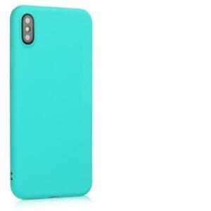 Silikonový kryt pro iPhone XS Max - světle modrý