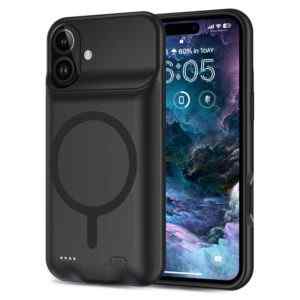 externi baterie kryt tech protect pro apple iphone 16 podpora magsafe 7000 mah cerna