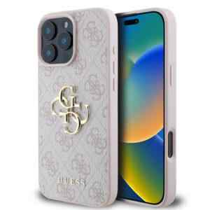 kryt guess 4g metal pro apple iphone 16 pro max umela kuze ruzovy