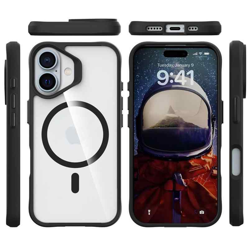 Kryt JP MagFit pro Apple iPhone 16 - podpora MagSafe - odolný - plastový / gumový - černý 2 Kryt JP MagFit pro Apple iPhone 16 - podpora MagSafe - odolný - plastový / gumový - černý - Obrázek 2