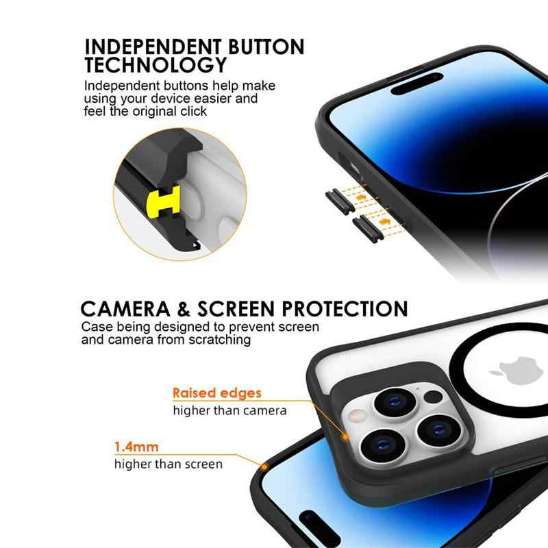 Kryt JP MagFit pro Apple iPhone 16 - podpora MagSafe - odolný - plastový / gumový - černý 6 Kryt JP MagFit pro Apple iPhone 16 - podpora MagSafe - odolný - plastový / gumový - černý - Obrázek 6