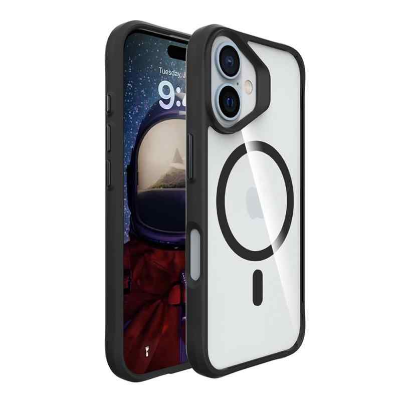 Kryt JP MagFit pro Apple iPhone 16 - podpora MagSafe - odolný - plastový / gumový - černý 1 Kryt JP MagFit pro Apple iPhone 16 - podpora MagSafe - odolný - plastový / gumový - černý