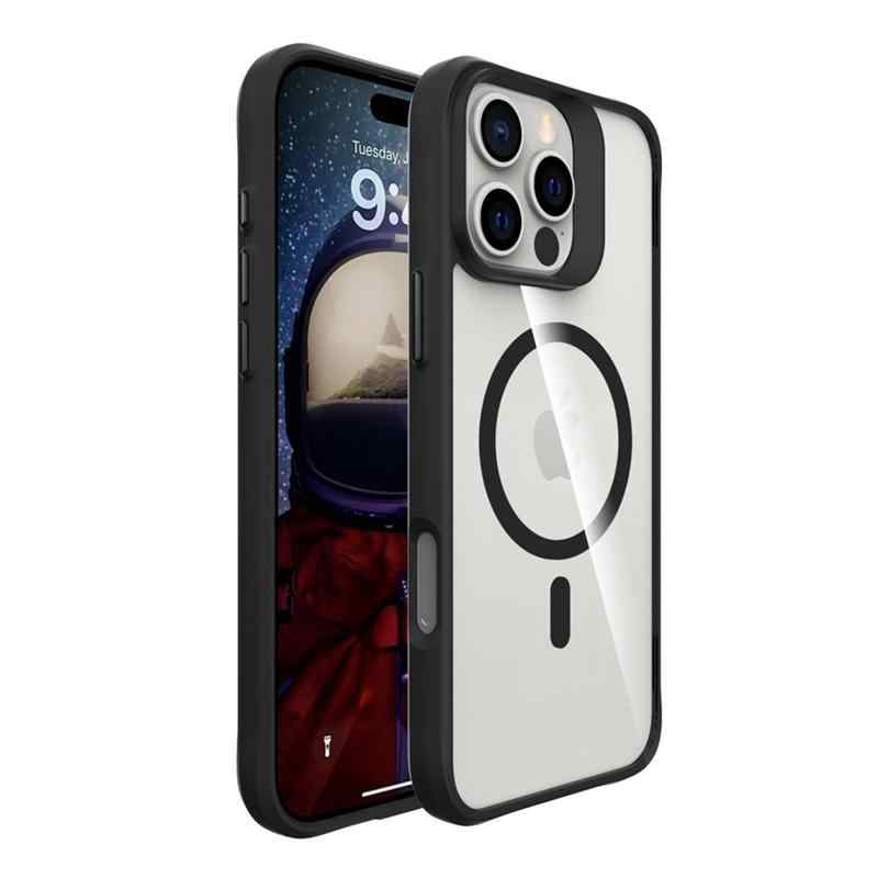 Kryt JP MagFit pro Apple iPhone 16 Pro - podpora MagSafe - odolný - plastový / gumový - černý 1 Kryt JP MagFit pro Apple iPhone 16 Pro - podpora MagSafe - odolný - plastový / gumový - černý
