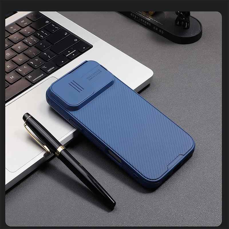 Kryt NILLKIN CamShield Pro pro Apple iPhone 16 - ochrana čočky - modrý 7 Kryt NILLKIN CamShield Pro pro Apple iPhone 16 - ochrana čočky - modrý - Obrázek 7
