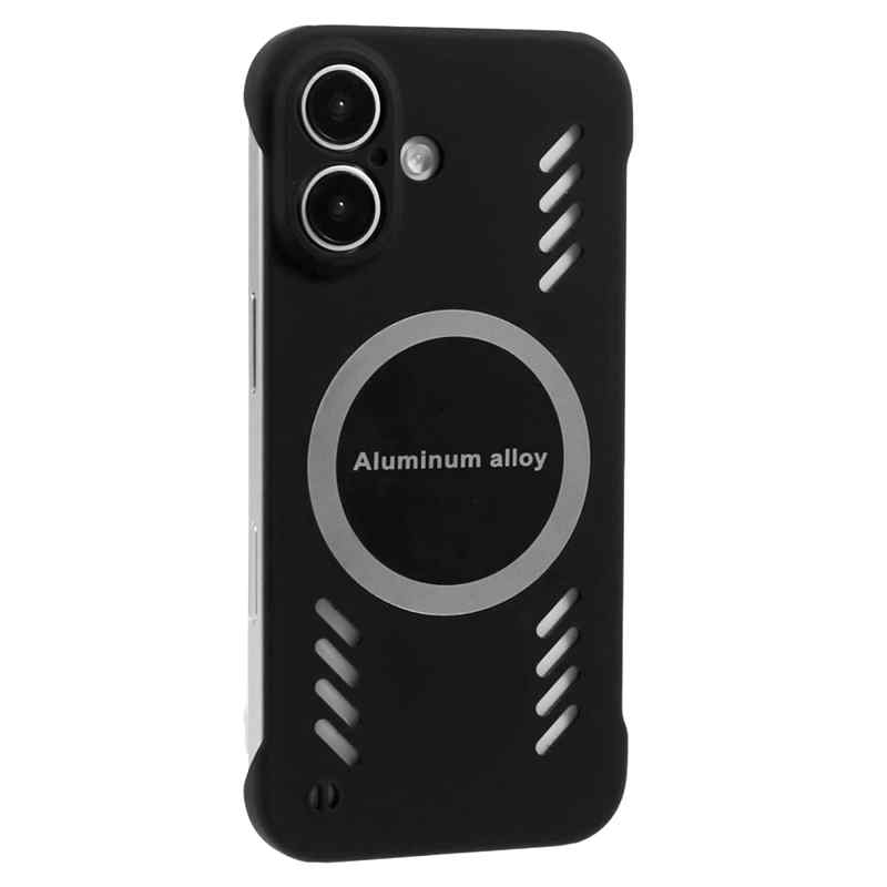 Kryt pro Apple iPhone 16 - kryty čoček - otvory - MagSafe - plastový - černý 1 Kryt pro Apple iPhone 16 - kryty čoček - otvory - MagSafe - plastový - černý