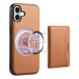 kryt pro apple iphone 16 magneticka penezenka umela kuze svetle hnedy