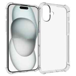 kryt pro apple iphone 16 plus zesilene rohy gumovy pruhledny