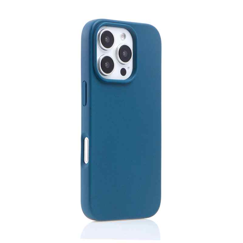 Kryt pro Apple iPhone 16 Pro Max - slaměné kousky - gumový - tmavě modrý 1 Kryt pro Apple iPhone 16 Pro Max - slaměné kousky - gumový - tmavě modrý