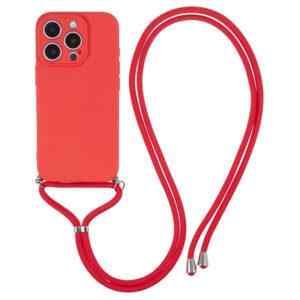 kryt pro apple iphone 16 pro max zvyseny okraj snurka gumovy cerveny