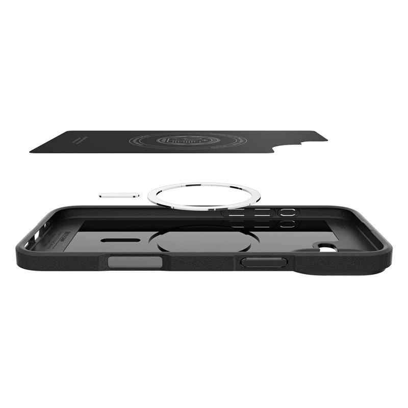 Kryt SPIGEN Armor Mag pro Apple iPhone 16 - MagSafe - plastový / gumový - černý 8 Kryt SPIGEN Armor Mag pro Apple iPhone 16 - MagSafe - plastový / gumový - černý - Obrázek 8