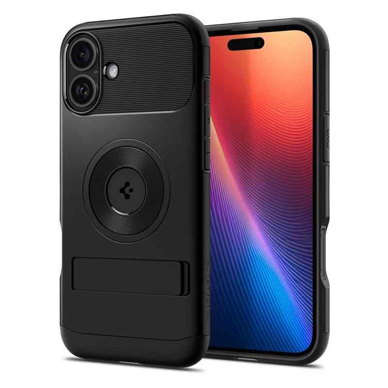 Kryt SPIGEN Slim Armor pro Apple iPhone 16 - MagSafe - stojánek - černý 1 Kryt SPIGEN Slim Armor pro Apple iPhone 16 - MagSafe - stojánek - černý