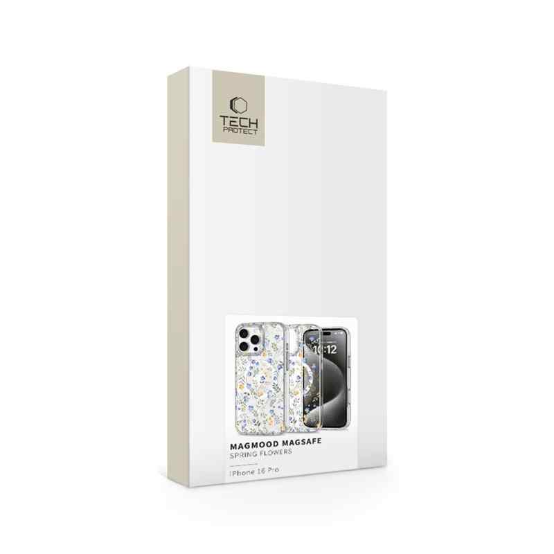 Kryt TECH-PROTECT MagMood pro Apple iPhone 16 Pro - magsafe - jemné kytičky / průhledný 2 Kryt TECH-PROTECT MagMood pro Apple iPhone 16 Pro - magsafe - jemné kytičky / průhledný - Obrázek 2