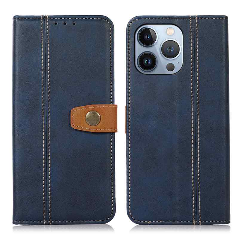 Pouzdro pro Apple iPhone 16 Pro Max - stojánek + spona - umělá kůže - tmavě modré 2 Pouzdro pro Apple iPhone 16 Pro Max - stojánek + spona - umělá kůže - tmavě modré - Obrázek 2