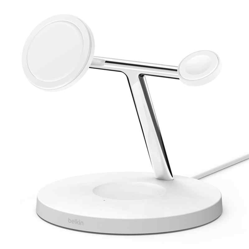 Bezdrátová nabíječka / stojánek MagSafe BELKIN 15W - 3v1 pro Apple iPhone / AirPods / Watch - bílá 7 Bezdrátová nabíječka / stojánek MagSafe BELKIN 15W - 3v1 pro Apple iPhone / AirPods / Watch - bílá - Obrázek 7