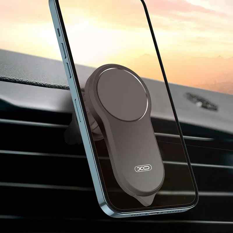 Držák do auta XO C62 3v1 - řezač pasů / nouzové kladívko - magnetický - do ventilační mřížky - černý 3 Držák do auta XO C62 3v1 - řezač pasů / nouzové kladívko - magnetický - do ventilační mřížky - černý - Obrázek 3